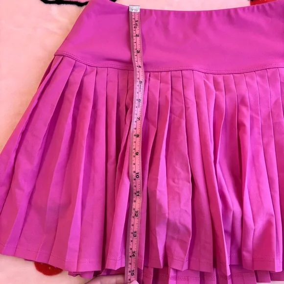 PINK Victoria’s Secret Hot Pink Zip-Up Relay Jacket and Skirt Set Size Medium - Picture 16 of 16